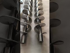 Válvula de propulsión de resorte horizontal de acero inoxidable de alta precisión para transportador de tornillo flexible