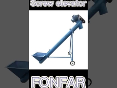 Transportador de alimentación en espiral vertical e inclinado de acero inoxidable para el manejo de granos