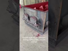 Mezcladora de doble eje con transportador de tornillo multi-eje personalizado - Mezcladora de paletas de doble eje para trabajo pesado para concreto