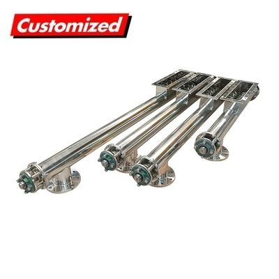 comprar OEM Custom Tubular de tornillo Auger alimentador de acero inoxidable con estructura compacta Fabricación en línea