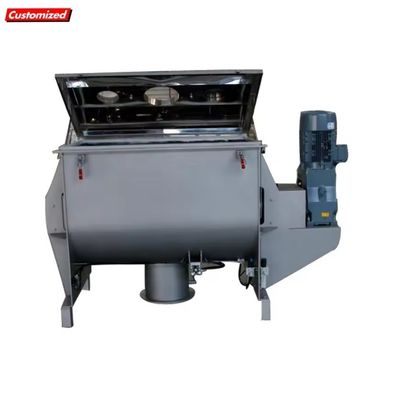 Un buen precio. Mezcladora de cinta personalizable de alta capacidad para mezclar polvos fácil de operar en línea