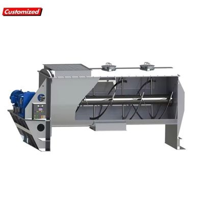 Un buen precio. Máquina automática de mezcla de polvo de acero inoxidable SUS304 con diseño en forma de U y mezclador de cinta horizontal fácil de instalar en línea