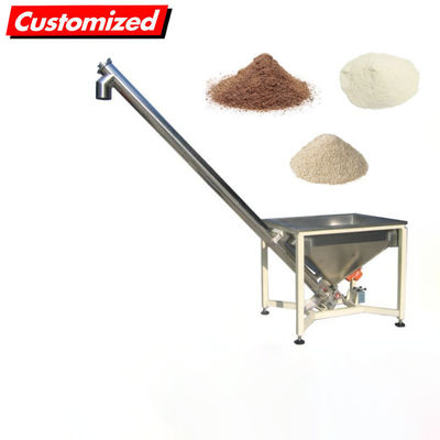 comprar Sistema de transporte personalizado con motor de tornillo transportador de polvo flexible de acero inoxidable Fabricación en línea