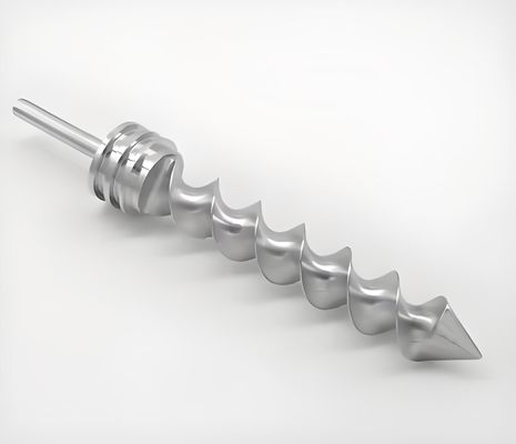 Un buen precio. Tornillo de barrena de alta eficiencia personalizado de acero inoxidable para extrusión de precisión en línea