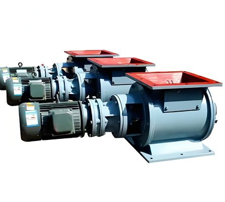 Un buen precio. Válvula de esclusa eléctrica industrial rotativa personalizable con material electromagnético de latón y estructura de ángulo de descarga de polvo para medio básico en línea