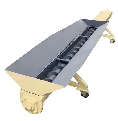comprar Transportador de tornillo móvil con tolva para chapas de plástico trituradas Fabricación en línea