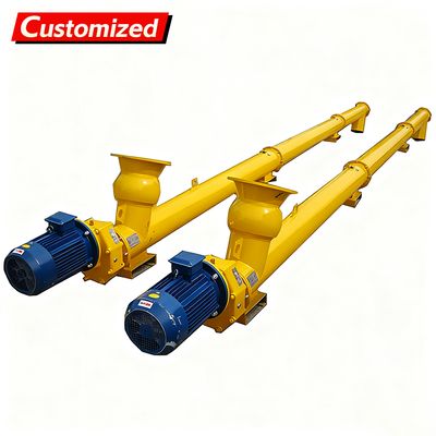 Un buen precio. Custom Auger Conveyor Systems Cement silo discharge Manufacturer Automatic Cement Powder Inclined Auger Screw Conveyor Feeder en línea