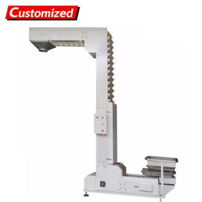 Un buen precio. Fabricante de transportador de elevación y elevación de cangilones tipo Z vertical de acero inoxidable SUS304 personalizado para tiendas de materiales de construcción, talleres de reparación de maquinaria, planta de fabricación en línea