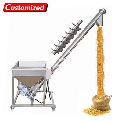Un buen precio. oem Electric Screw Conveyor Inclined Spiral Auger Screw Conveyor Pipe Auger Feeder Conveyor Powder Particles Loading Machine 1.7m Conveyor Height en línea