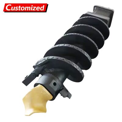 Un buen precio. Máquina de perforación de auger personalizada de doble corte de una sola flauta de roca recta Auger de perforación rotativa Auger de roca en línea