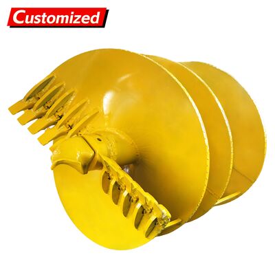 Un buen precio. Máquina perforadora de barrena personalizada, Perforadora, Máquina excavadora de suelo, Perforadora de pilotes con barrena, o Perforadora de barrena de doble tornillo con diseño de tornillo recto para la construcción de puentes y carreteras en línea