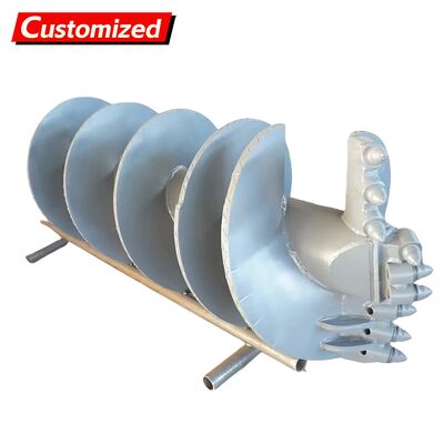 Un buen precio. Equipo de perforación con barrena personalizado, Equipo de perforación con barrena, Equipo de perforación rotatoria Broca de barrena recta de una sola ranura (dentada) Para construcción en capas de arcilla, capas muy erosionadas y capas de grava en línea