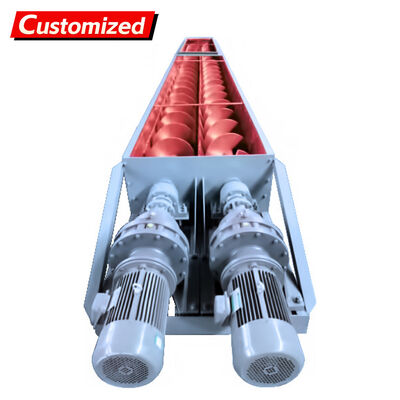 Un buen precio. OEM transportador de tornillo de doble eje de acero al carbono/acero inoxidable de construcción resistente al desgaste, resistente a la corrosión, de grado industrial, de polvo/granulado que transporta cenizas volantes,Equipo de manipulación de partículas de cemento en línea