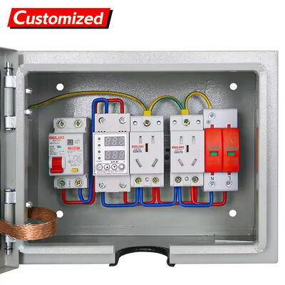 Un buen precio. Caja de distribución impermeable IP55 con voltaje nominal de 220V/380V y cerradura certificada antirrobo para aplicaciones industriales en línea