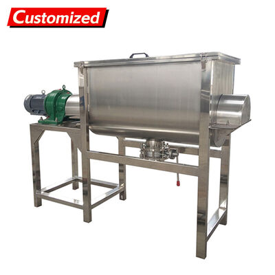 Un buen precio. Batidora mezcladora de cinta de acero inoxidable con velocidad variable y capacidad de 1500L para mezcla industrial en línea