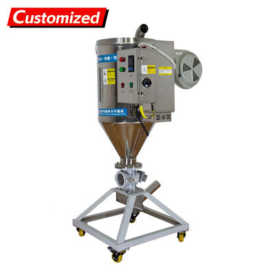 Un buen precio. Secador de hopper de acero inoxidable 304 personalizado con alta eficiencia y control de temperatura inteligente para gránulos de plástico en línea