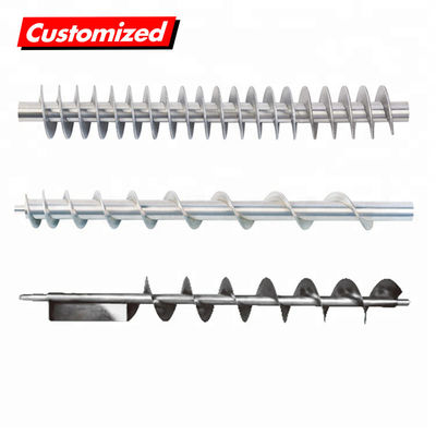 Un buen precio. Tornillo de barrena personalizado de acero inoxidable de grado alimenticio para aplicaciones de alimentación de silo de barrido de granos en línea