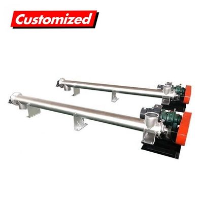 Un buen precio. Transportador de tornillo flexible resistente al calor de acero inoxidable, transportador de tornillo personalizado para cemento en línea