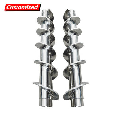 Un buen precio. Maquinaria de acero inoxidable de auger personalizado tornillo de alimentación de barril de gusano tornillo de alimentación de acero duro en línea