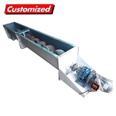 Un buen precio. Conveyor de alimentación con rosca de tornillo espiral de gran capacidad, ajustado para uso industrial en línea