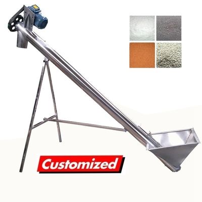 Un buen precio. Máquina de alimentación de material resistente al calor de tornillo de auge con planta de fabricación de construcción en línea