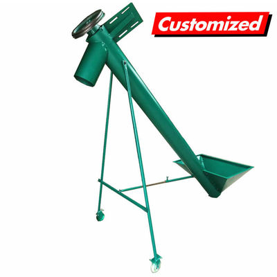 Un buen precio. Transportador elevador de tornillo de grano pequeño alimentador de tornillo inclinado eléctrico con configuración flexible en línea