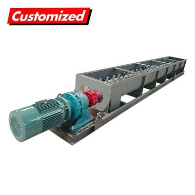 Un buen precio. Convector de tornillo de tubería de lodo en forma de U para gránulos y alimentación de granos en línea
