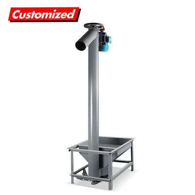 Un buen precio. Resistencia al desgaste transportador de elevación de tornillo vertical de acero inoxidable personalizado para el transporte de polvo en línea