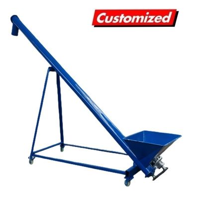 Un buen precio. Elevador espiral móvil inclinado de moneda estadounidense tipo U transportador de hormigón de tornillo en línea