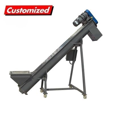 Un buen precio. Transportador de tornillo de plástico resistente al calor y al fuego personalizado para líneas de reciclaje de residuos en línea