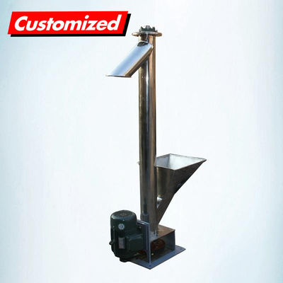 Un buen precio. Sistema de transporte de grano de tornillo vertical y espiral con transportador de auge en línea