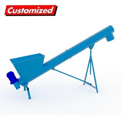 Un buen precio. Industria OEM transportador de trituradora de auge de tipo personalizado transportador de tornillo flexible para grava de concreto en línea