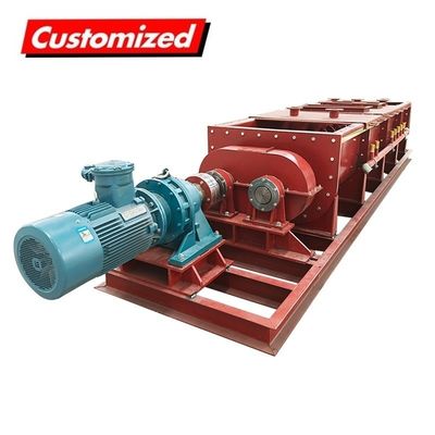 Un buen precio. Máquina de mezcla de humidificación de polvo de doble eje con transportador de auger personalizado OEM en línea