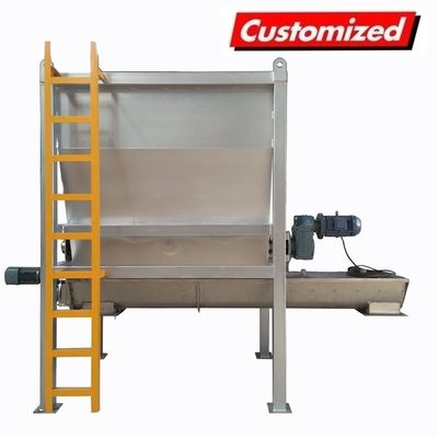 Un buen precio. Mezcladora de tornillo horizontal con trampolín personalizado para mezclar polvo en la industria de sistemas de transporte en línea