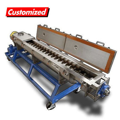 Un buen precio. Intercapa enfriada de tornillo de auger transportador de ahorro de energía de alimentos transportador de auger en línea