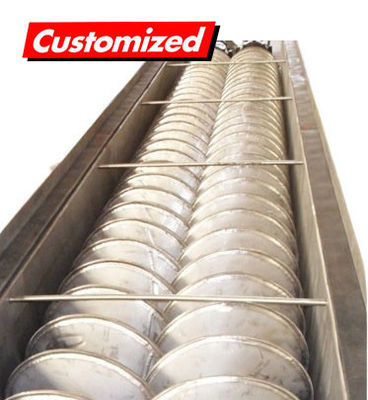 Un buen precio. Transportador de tornillo de hoja hueca de acero inoxidable con alta resistencia a la corrosión y longitud personalizable para un procesamiento térmico eficiente en línea