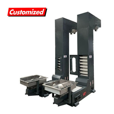 Un buen precio. Producción de acero inoxidable transportador elevador de plástico granulado para necesidades personalizadas en línea