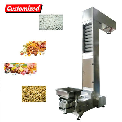 Un buen precio. Transportador inclinado portátil de acero inoxidable Z transportador de cubo transportador de semillas de maíz en polvo de frijoles en línea