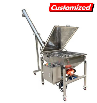 Un buen precio. El alimentador de auge automático completo del transportador de tornillo de acero inoxidable granulador de alimentación personalizado en línea