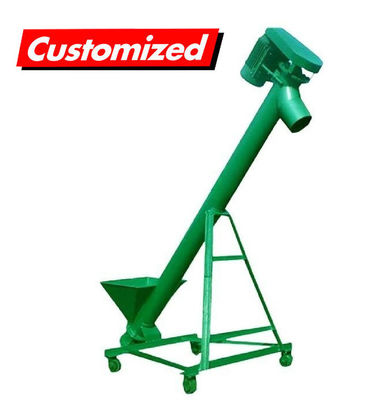 Un buen precio. Conveyor de tornillo inclinado de acero inoxidable resistente al calor y personalizable, alimentador automático de tornillo en línea