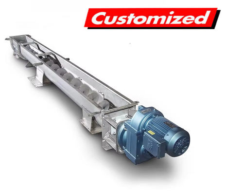 Un buen precio. Transportador de rosca de acero inoxidable resistente al calor personalizado para el manejo de materiales industriales en línea