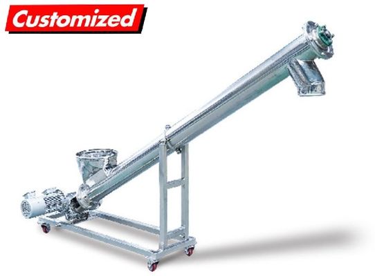 Un buen precio. Alimentación de torsión de tornillo de alta precisión resistente al calor de acero inoxidable y transportador de tornillo flexible para el transporte de polvo en línea