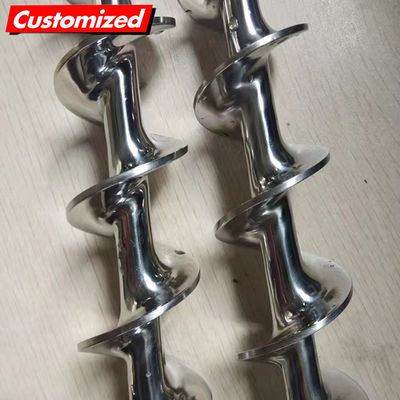Un buen precio. 45 grados de ángulo de inclinación transportador de tornillo sin eje para materiales de baja fluidez en línea