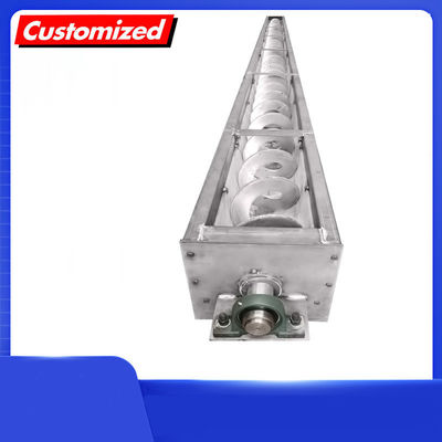 Un buen precio. Tamaño personalizado de acero inoxidable transportador de rosca de tornillo resistente al calor para el manejo de materiales en línea