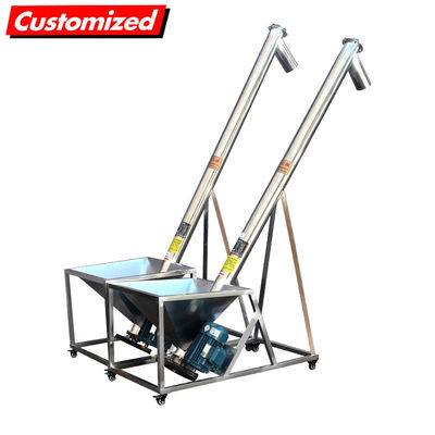 Un buen precio. Alimentación por tornillo de acero inoxidable resistente al calor para transportador de polvo en línea