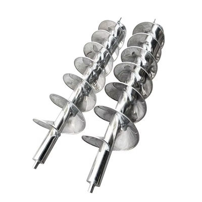 Un buen precio. Aguilador de transporte de tornillo sin eje de acero inoxidable resistente al calor para aplicaciones industriales en línea