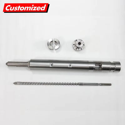 Un buen precio. 2024 OEM Custom de acero inoxidable de aleación de extrusora doble de tornillo de barril de inyección recíproca de plomo de alimentación de tornillo de auger de nitruro en línea