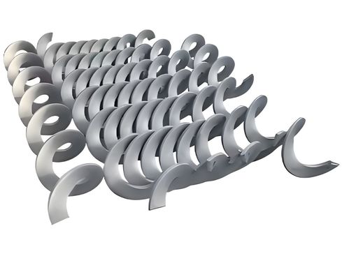 Un buen precio. Transportador de cuchillas en espiral de acero inoxidable sin eje y laminado en frío, continuo, con ensamblaje de rodamientos en línea