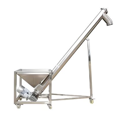 Un buen precio. Eficiencia del alimentador automático de transportador espiral horizontal / inclinado vertical en línea
