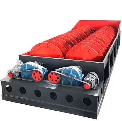 Un buen precio. Máquina de limpieza de rodillas abrasivas de doble espiral para arena de río, arena de cuarzo y grava de procesamiento fino en línea